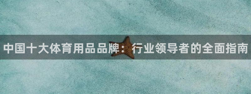 欧陆娱乐测速:中国十大体育用品品牌:行业领导者的全面指南